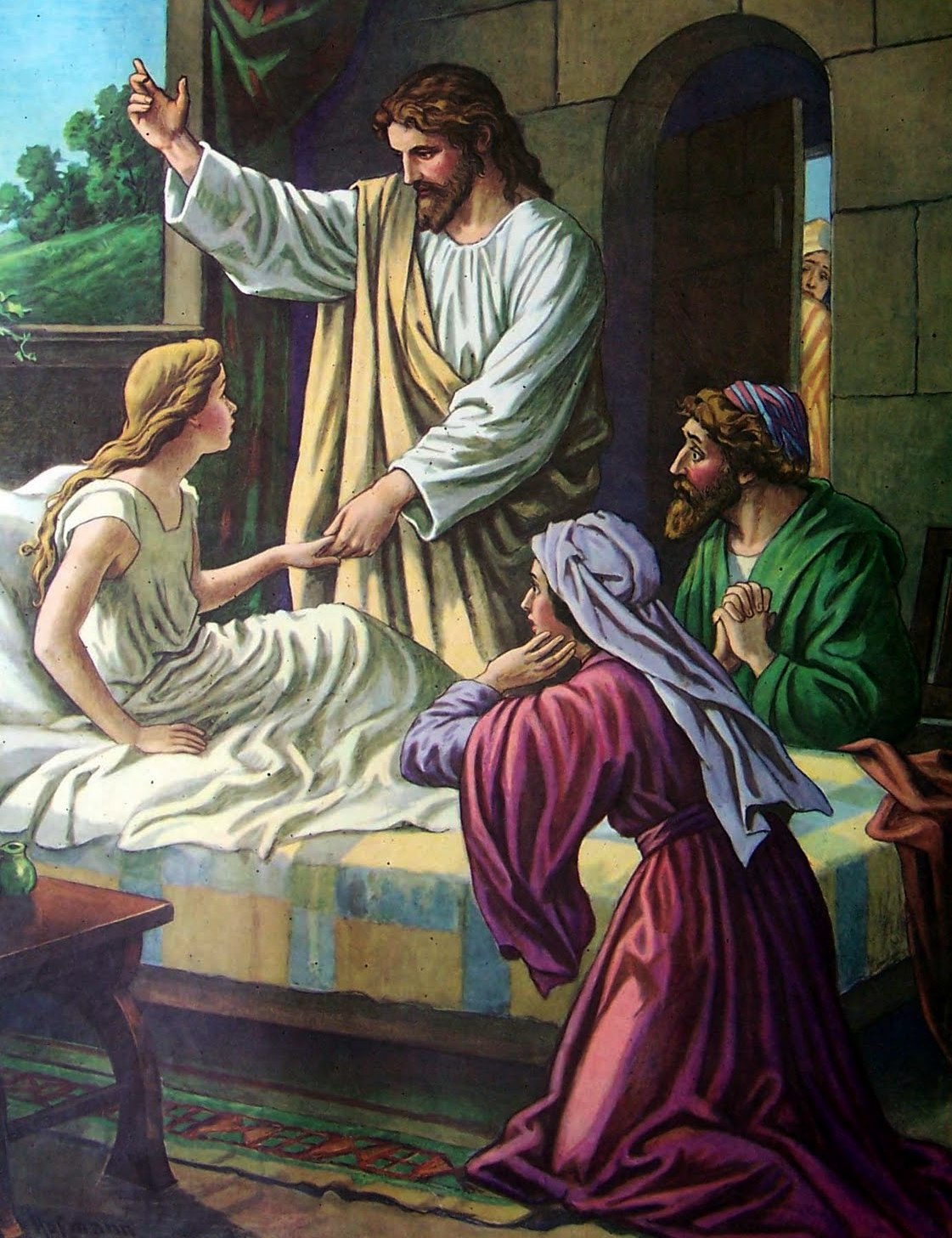 Christ Power to Raise the Dead, Damsel, I say unto thee, arise. Mk 5:41